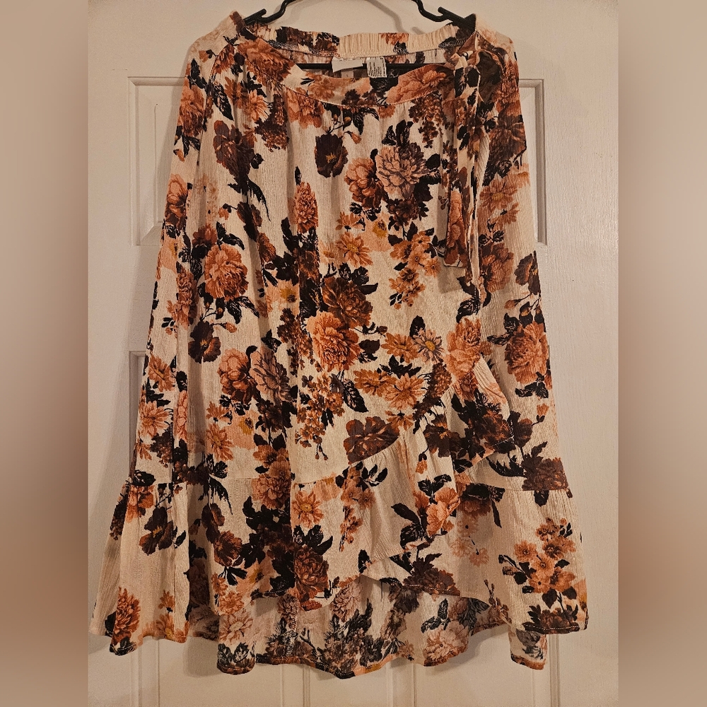 Knox rose large faux wrap skirt